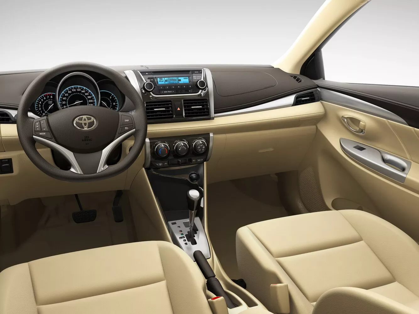 Фото салона спереди Toyota Vios  III 2013 -  2024 
                                            