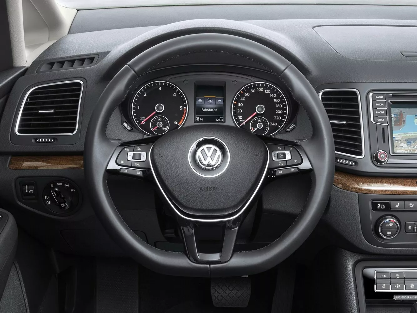 Фото рулевого колеса Volkswagen Sharan  II Рестайлинг 2015 -  2024 
                                            