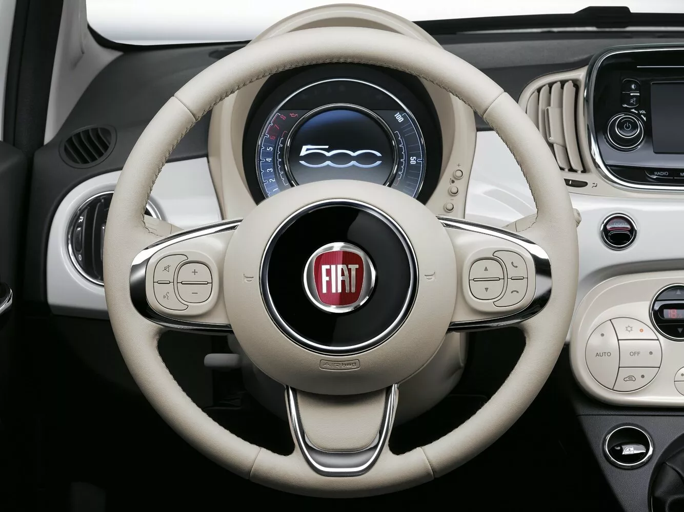 Фото рулевого колеса Fiat 500  II Рестайлинг 2015 -  2024 
                                            