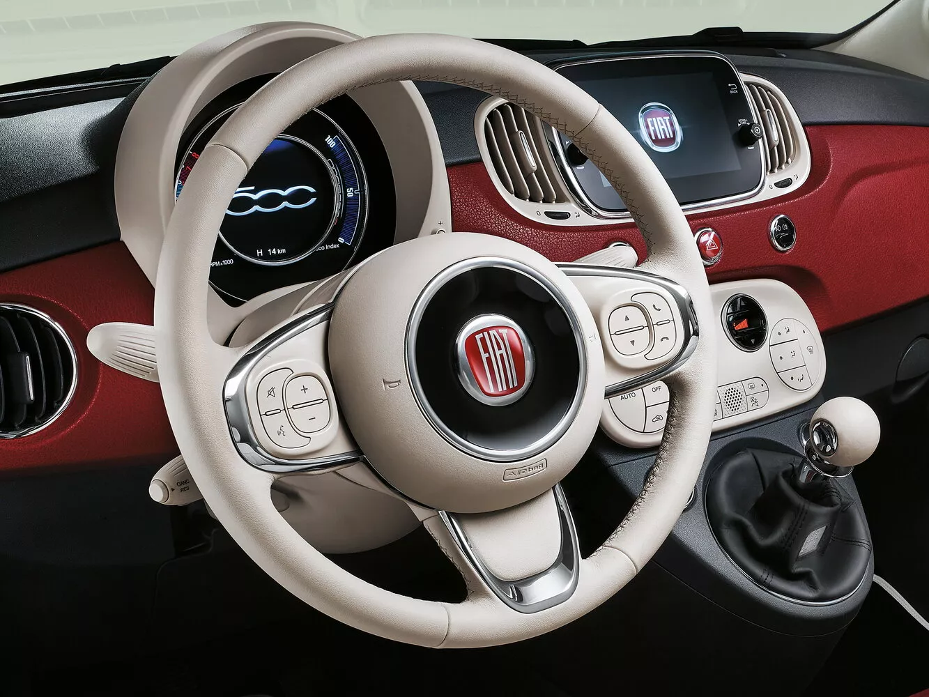 Фото рулевого колеса Fiat 500  II Рестайлинг 2015 -  2024 
                                            