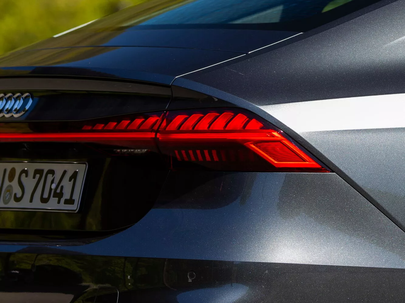 Фото задних фонорей Audi S7 Sportback II (4K) 2019 -  2024 
                                            