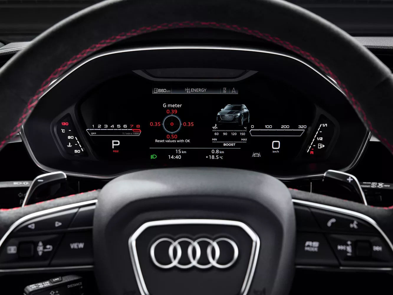 Фото приборной панели Audi RS Q3  II (F3) 2019 -  2024 
                                            