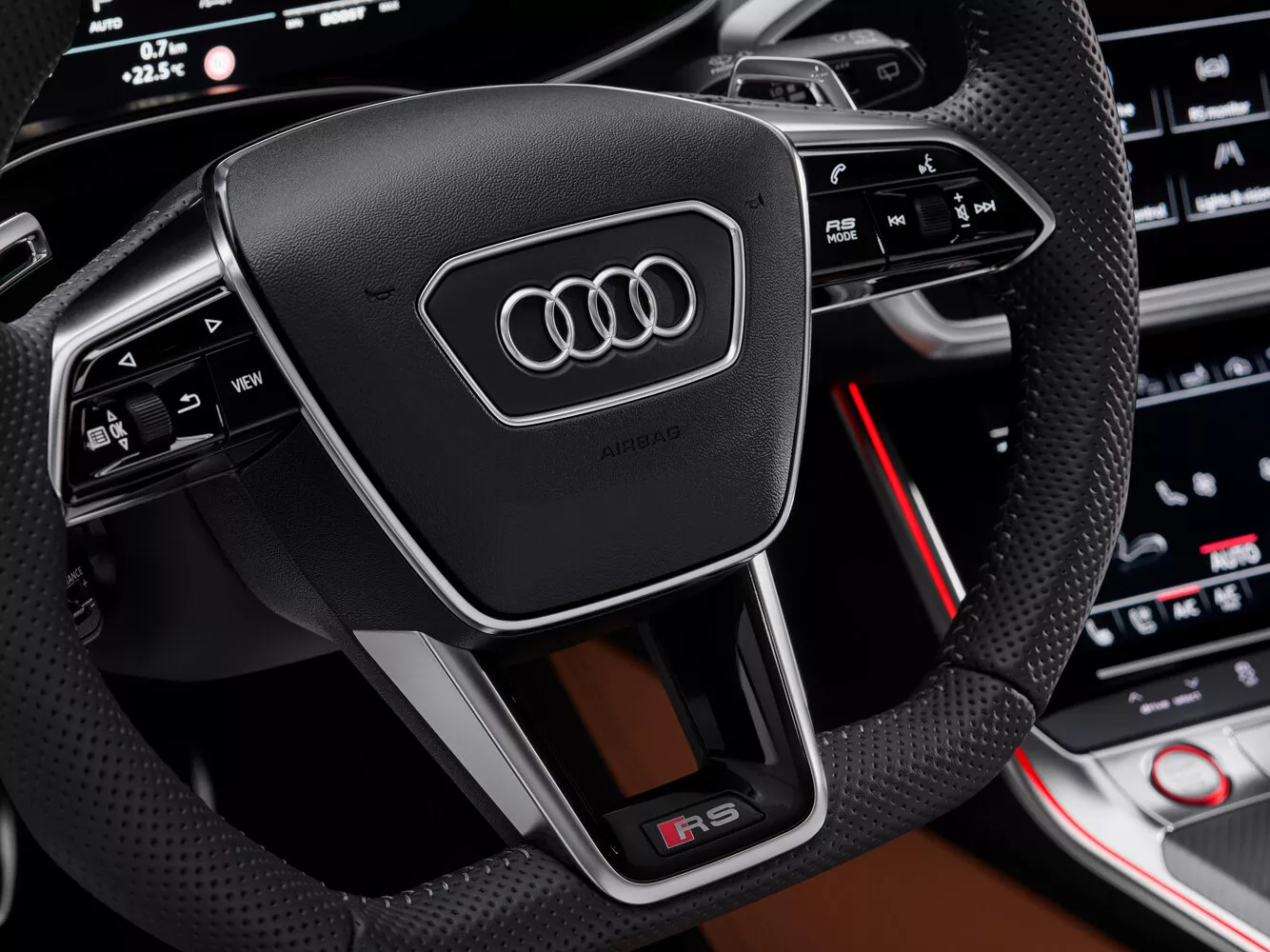 Фото рулевого колеса Audi RS 6  IV (C8) 2019 -  2024 
                                            