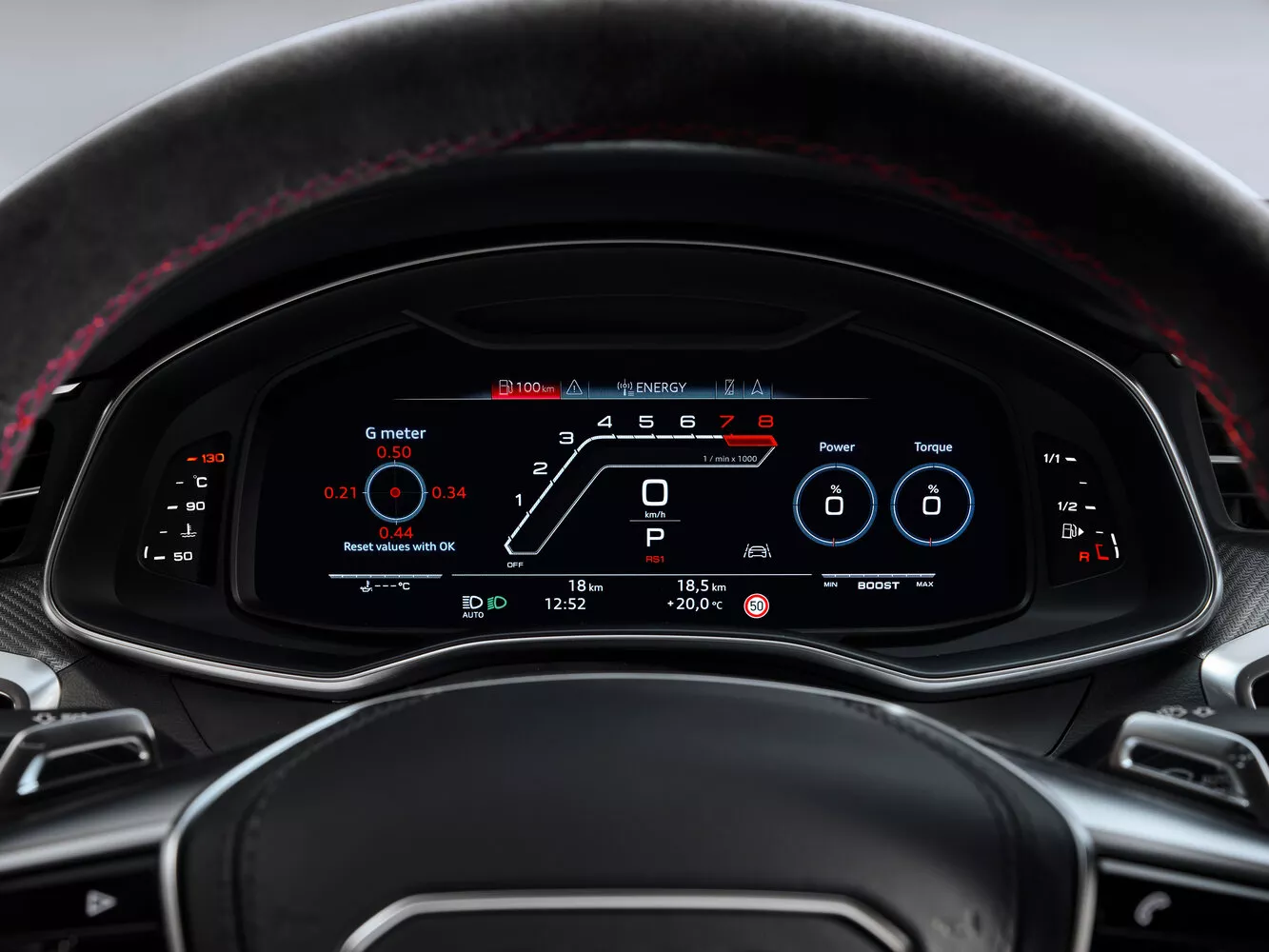 Фото приборной панели Audi RS 7  II (4K) 2019 -  2024 
                                            