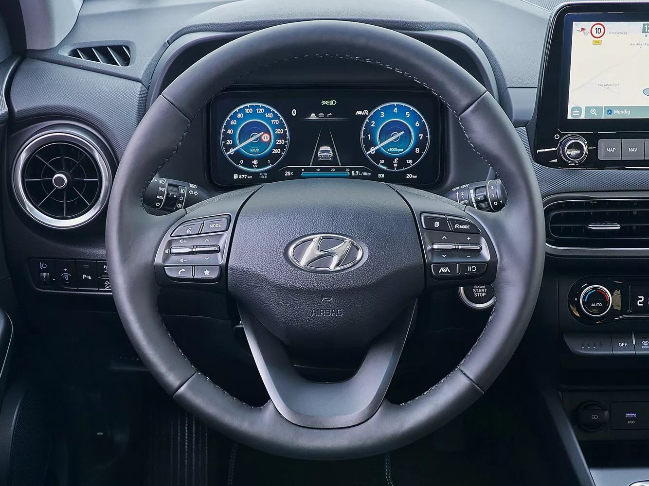 Фото рулевого колеса Hyundai Kona  I Рестайлинг 2020 -  2024 
                                            