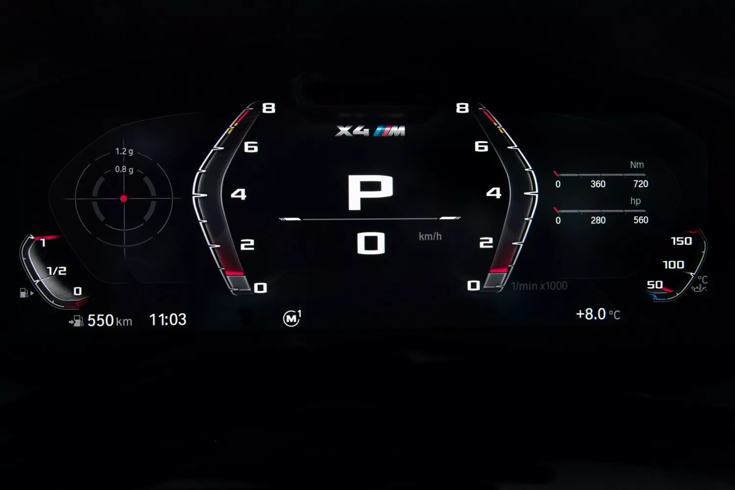Фото приборной панели BMW X4 M  I (F98) Рестайлинг 2021 -  2024 
                                            