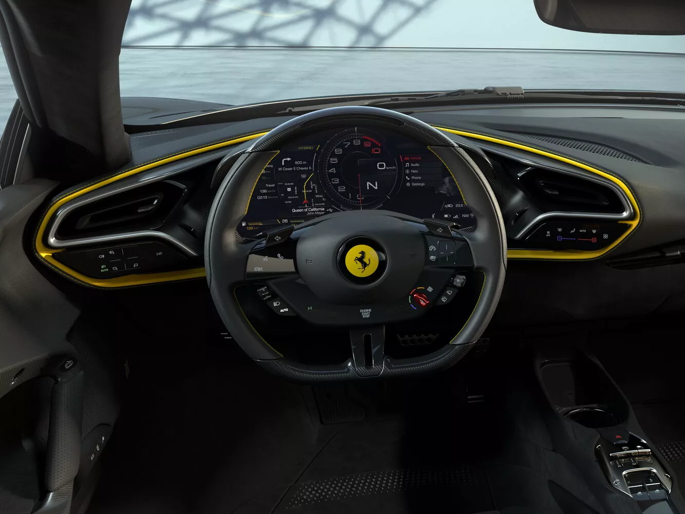 Фото рулевого колеса Ferrari 296   2021 -  2024 
                                            