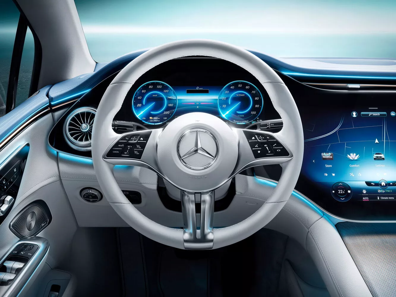 Фото рулевого колеса Mercedes-Benz EQE   2022 -  2024 
                                            