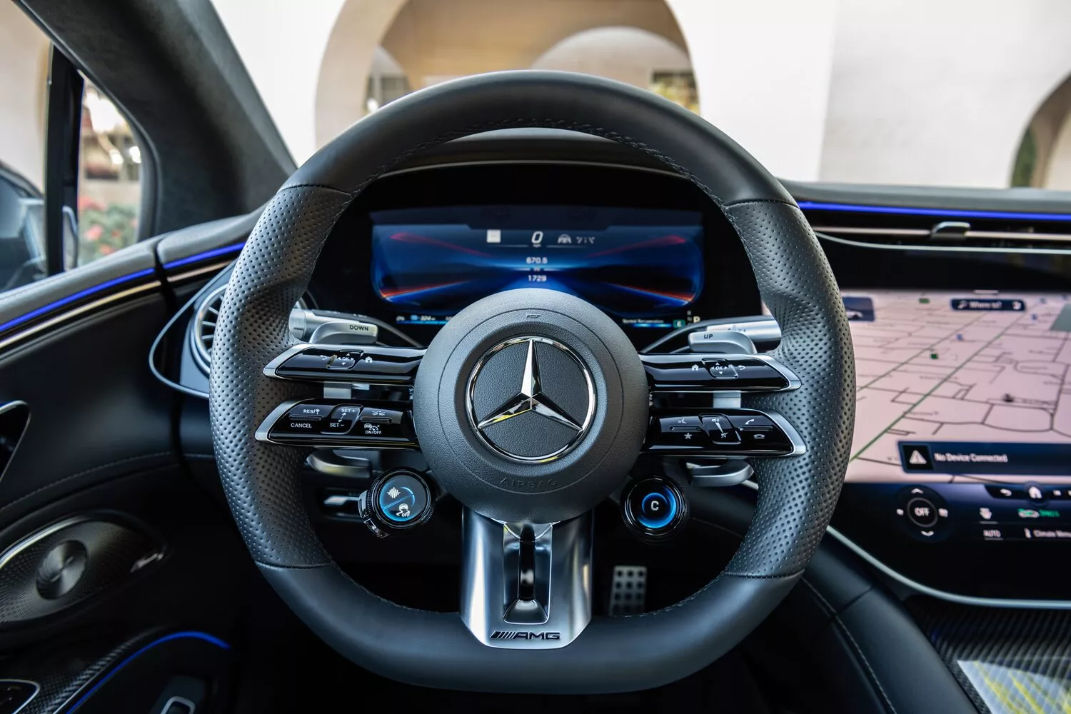 Фото рулевого колеса Mercedes-Benz EQS AMG   2021 -  2024 
                                            