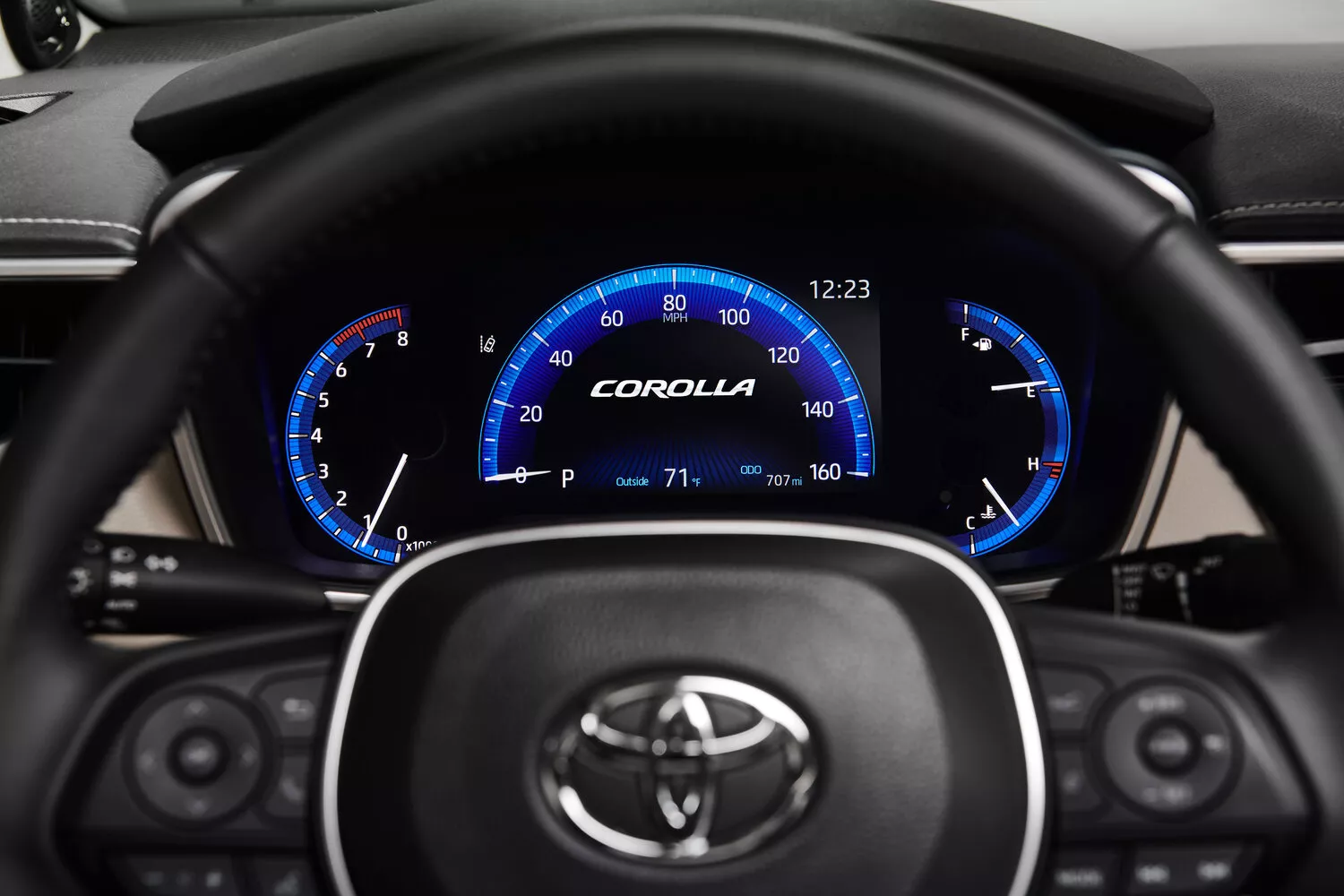Фото приборной панели Toyota Corolla Sporty XII (E210) 2018 -  2024 
                                            