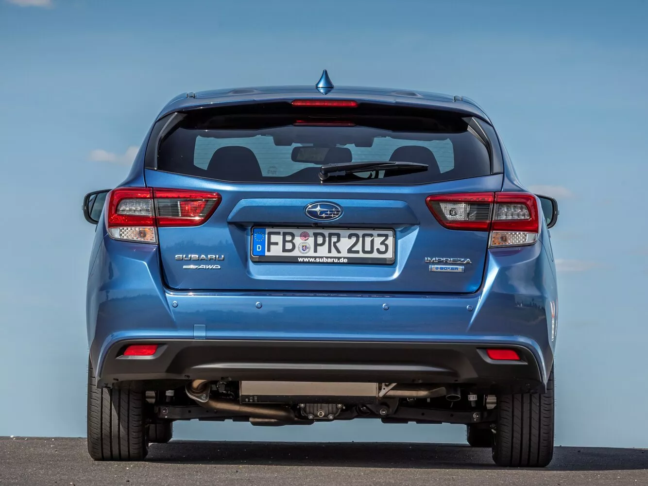 Фото сзади Subaru Impreza  V Рестайлинг 2019 -  2024 
                                            