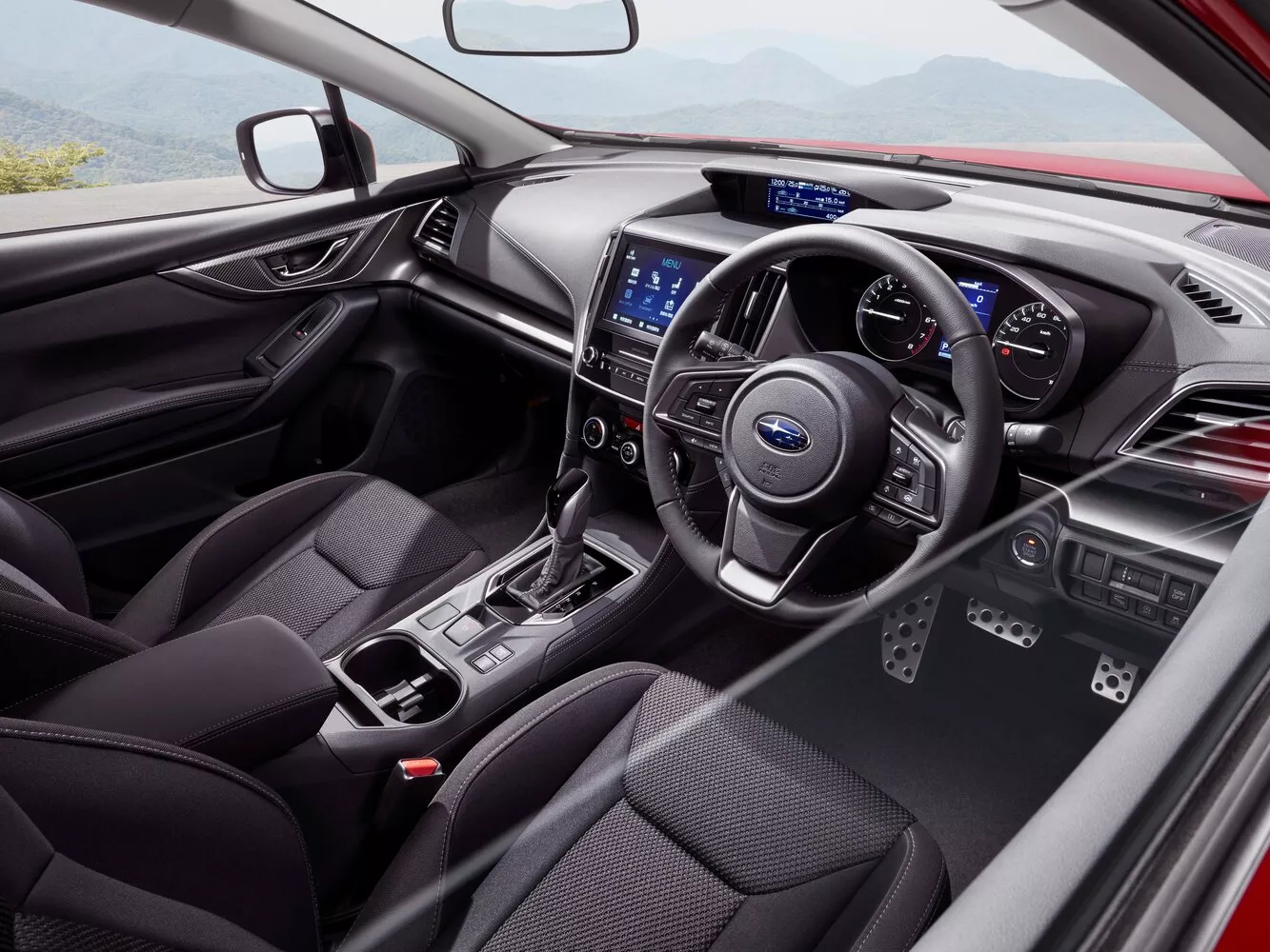 Фото салона спереди Subaru Impreza  V Рестайлинг 2019 -  2024 
                                            