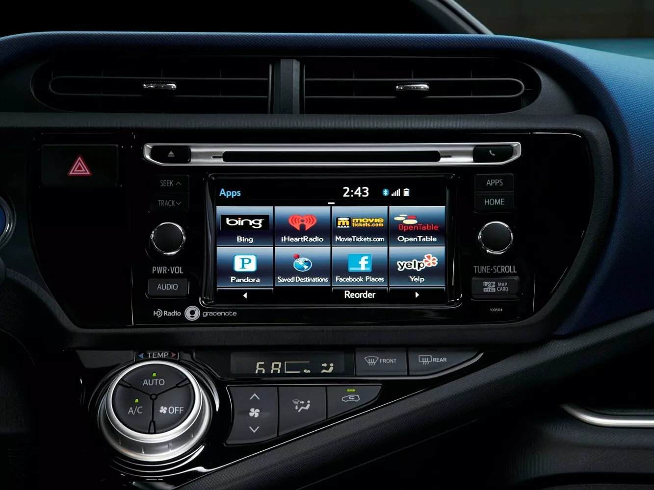 Фото интерьера Toyota Prius c  I Рестайлинг 2015 -  2024 
                                            