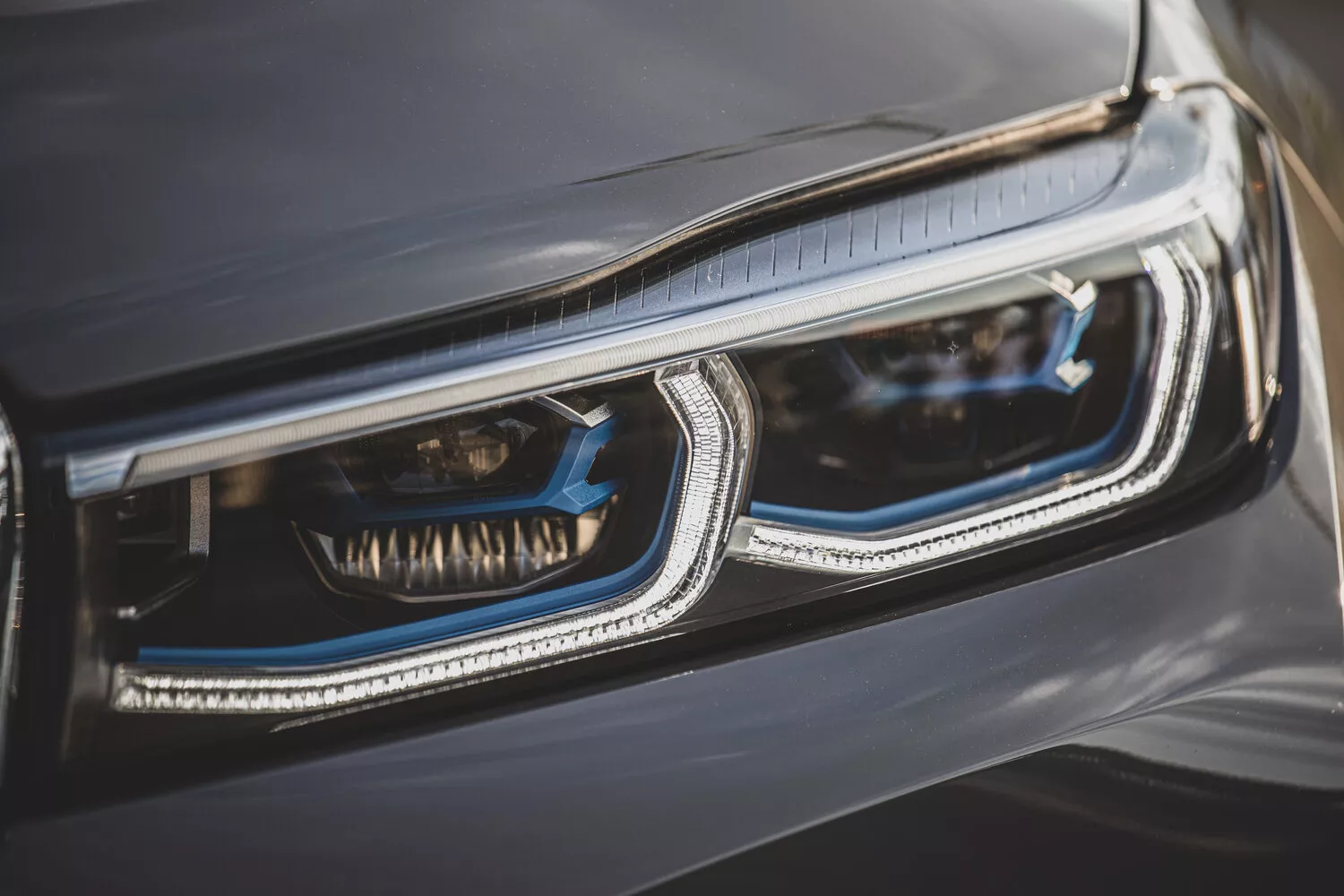 Фото передних фар BMW 7 серии  VI (G11/G12) Рестайлинг 2019 -  2024 
                                            