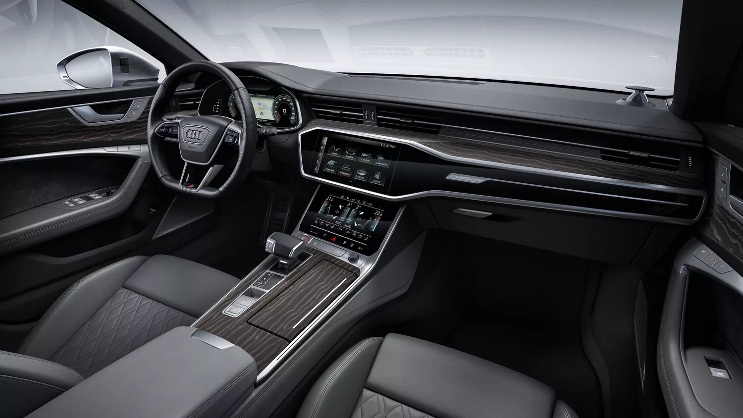 Фото салона спереди Audi S6  V (C8) 2019 -  2024 
                                            