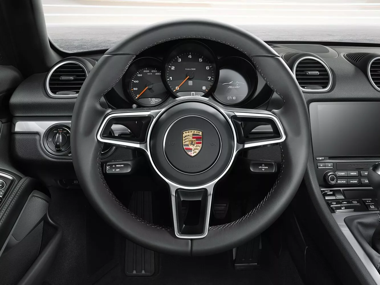 Фото рулевого колеса Porsche Boxster  IV 718 (982) 2016 -  2024 
                                            
