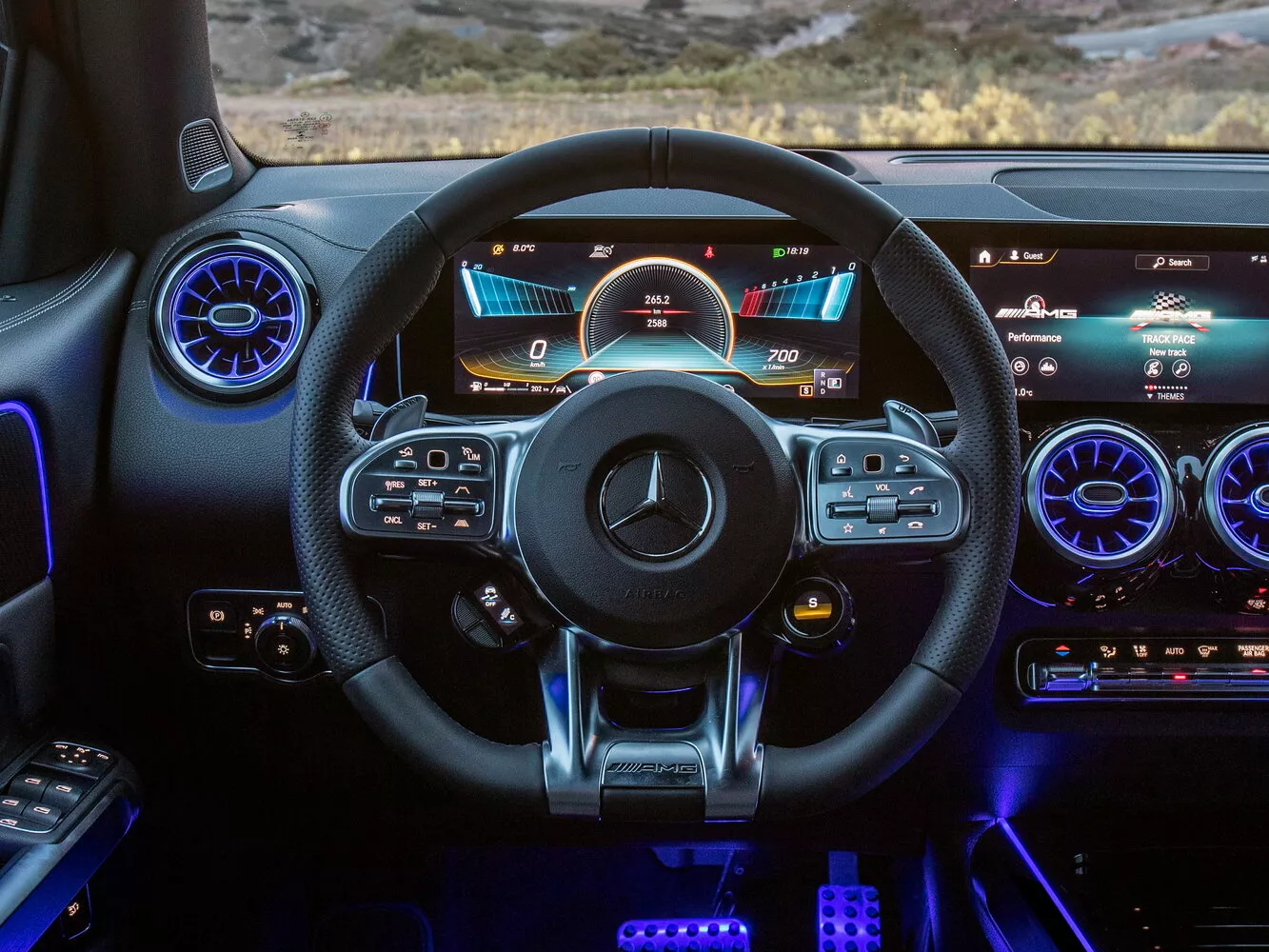 Фото рулевого колеса Mercedes-Benz GLB AMG  I (X247) 2019 -  2024 
                                            