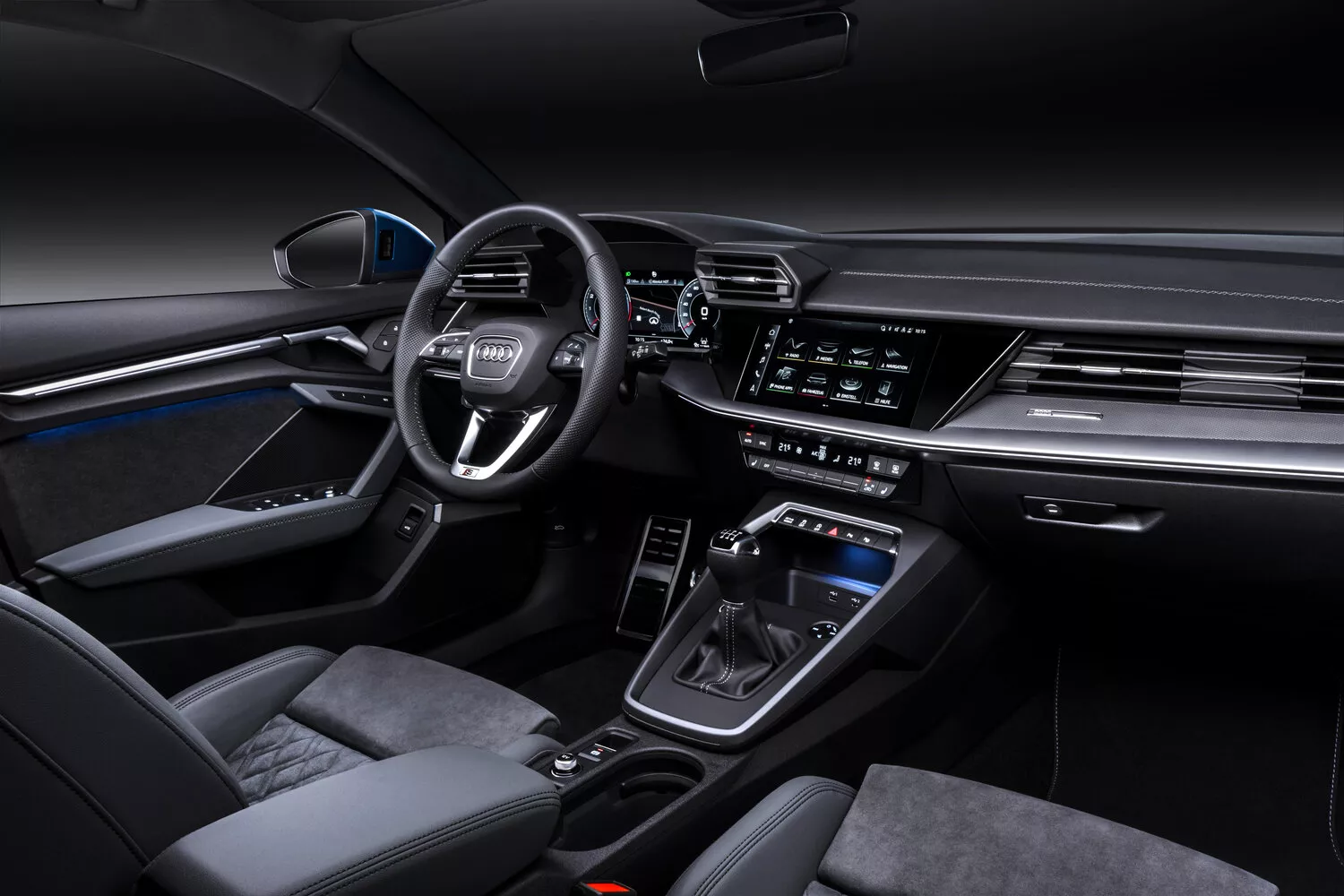 Фото салона спереди Audi A3 Sportback IV (8Y) 2020 -  2024 
                                            