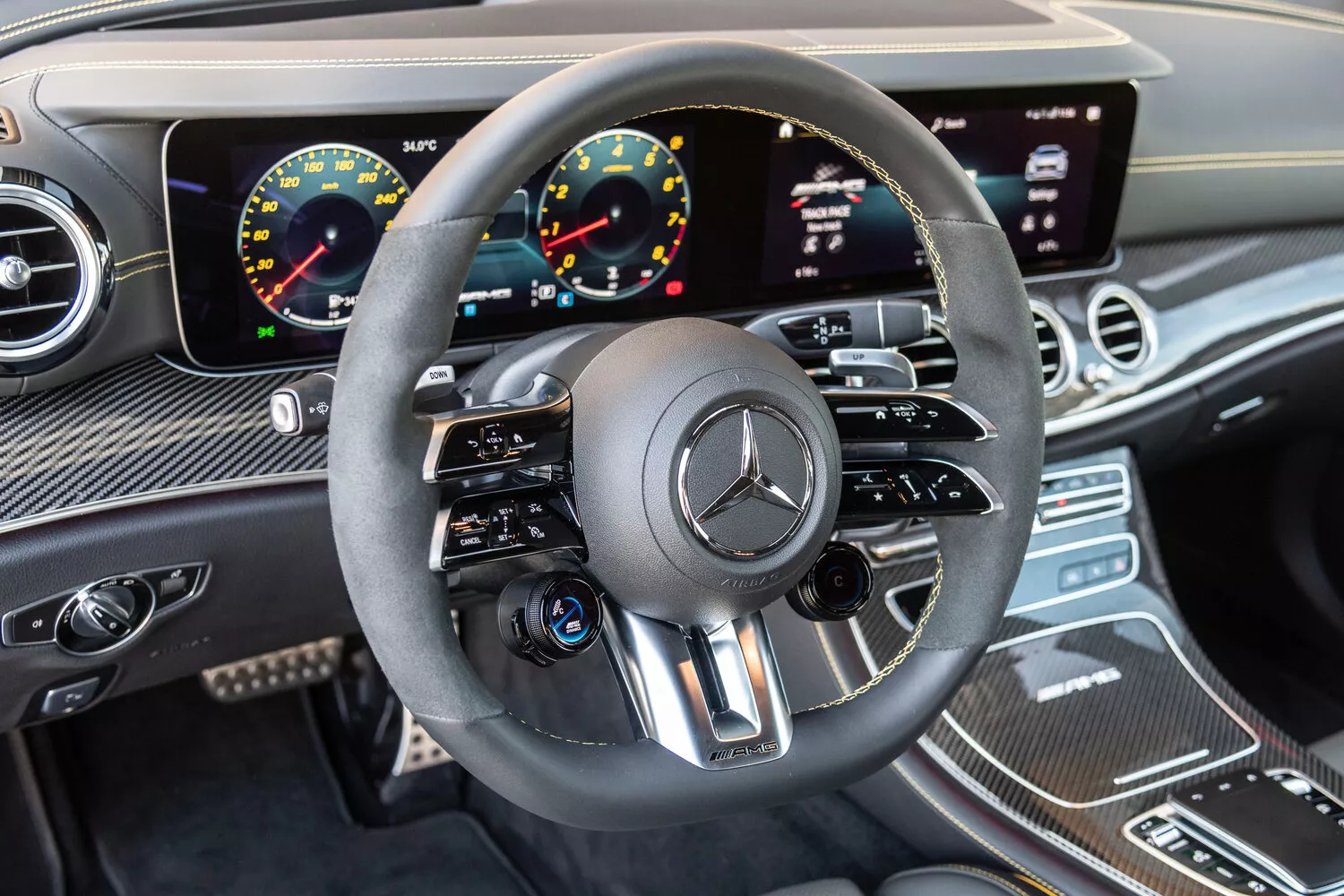 Фото рулевого колеса Mercedes-Benz E-Класс AMG  V (W213) Рестайлинг 2020 -  2024 
                                            