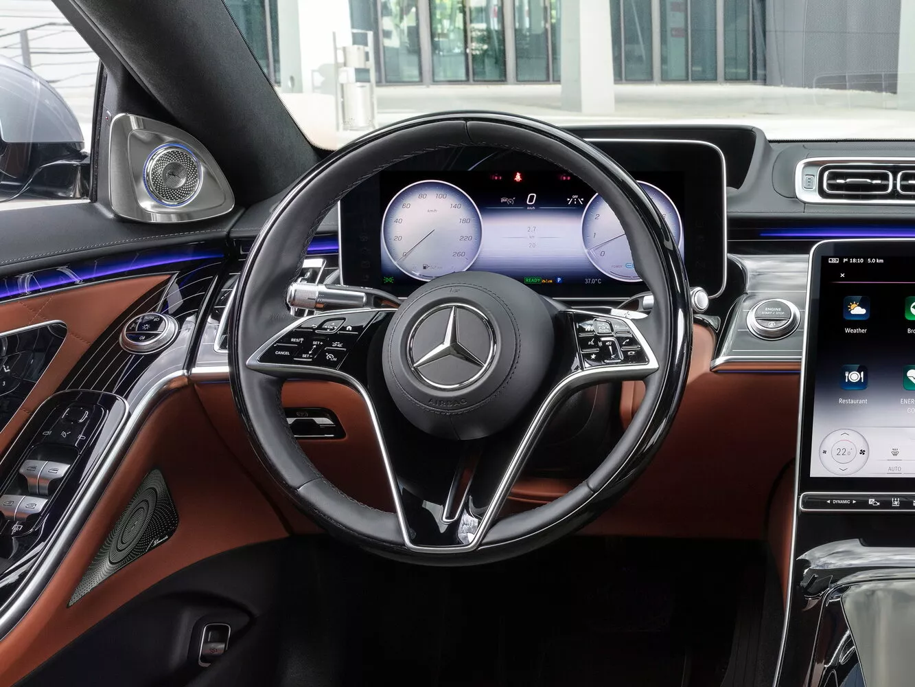 Фото рулевого колеса Mercedes-Benz S-Класс  VII (W223) 2020 -  2024 
                                            