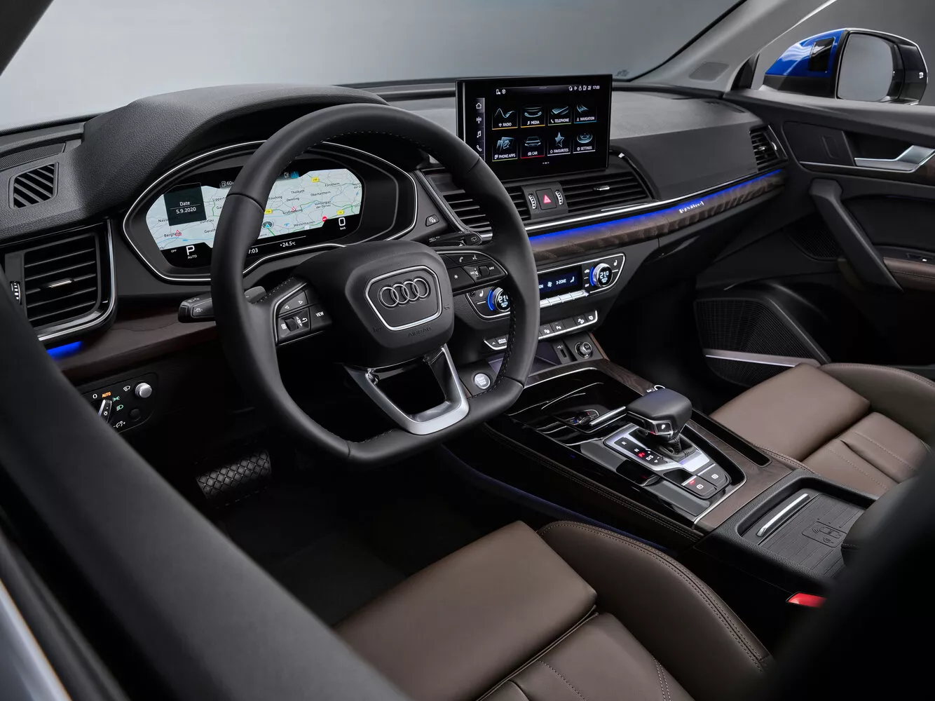 Фото места водителя Audi Q5 Sportback  I (FY) 2020 -  2024 
                                            