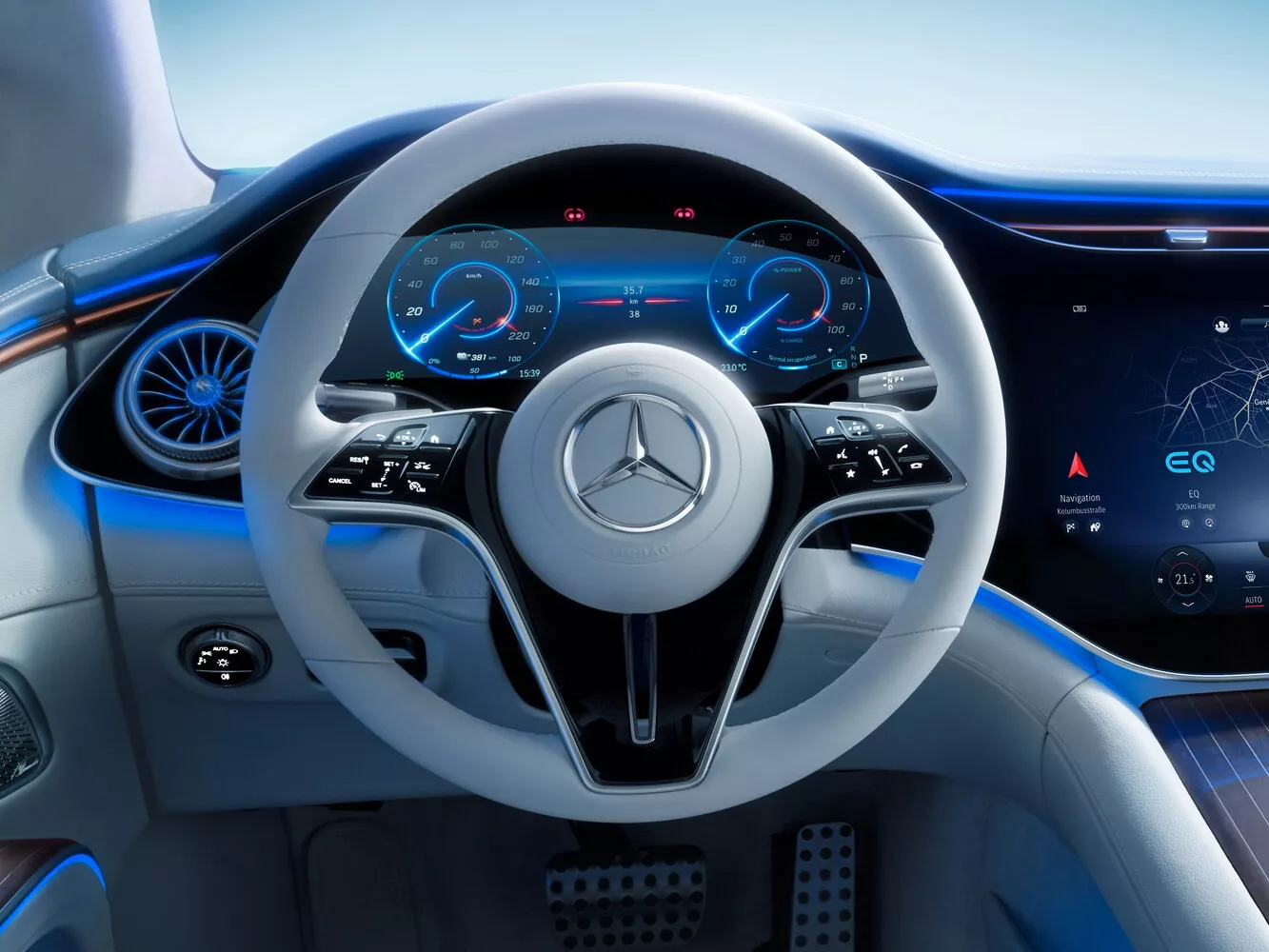 Фото рулевого колеса Mercedes-Benz EQS   2021 -  2024 
                                            