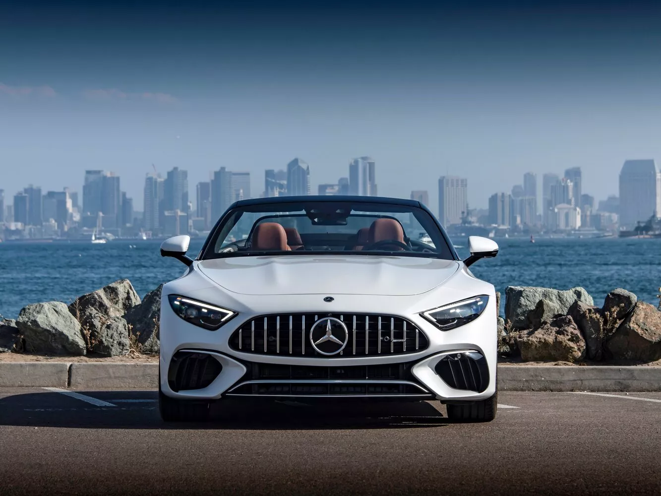 Фото спереди Mercedes-Benz SL-Класс AMG SL 55 IV (R232) 2021 -  2024 
                                            