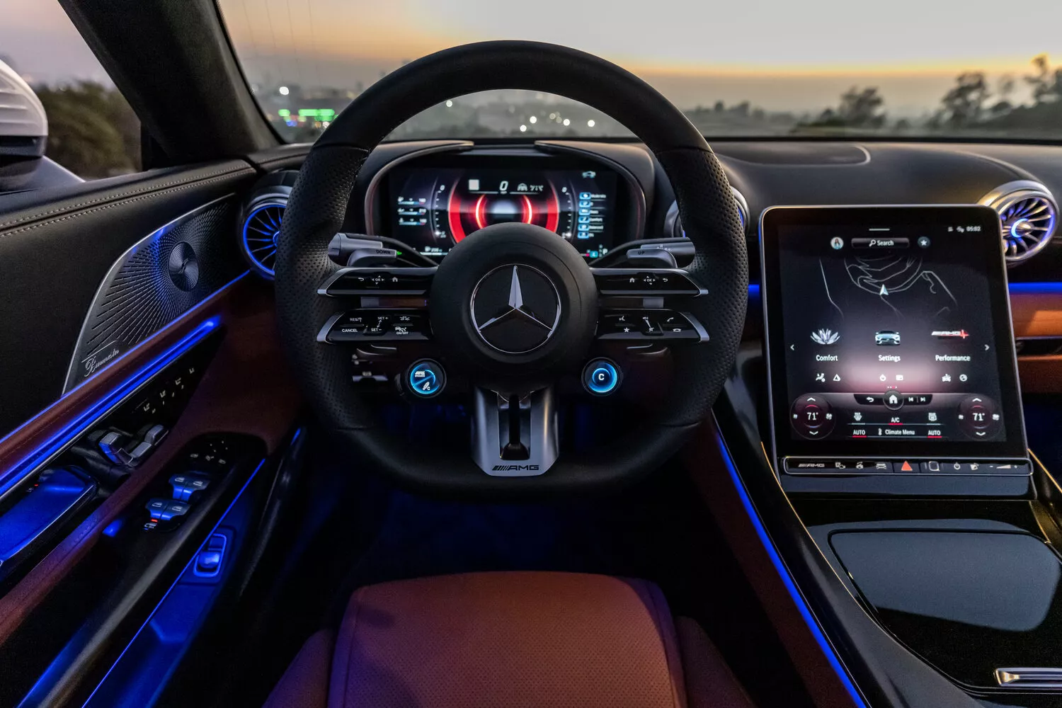 Фото рулевого колеса Mercedes-Benz SL-Класс AMG SL 55 IV (R232) 2021 -  2024 
                                            