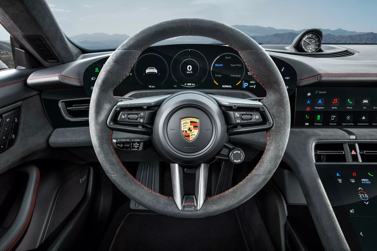 Фото рулевого колеса Porsche Taycan Sport Turismo I 2019 -  2024 
                                            