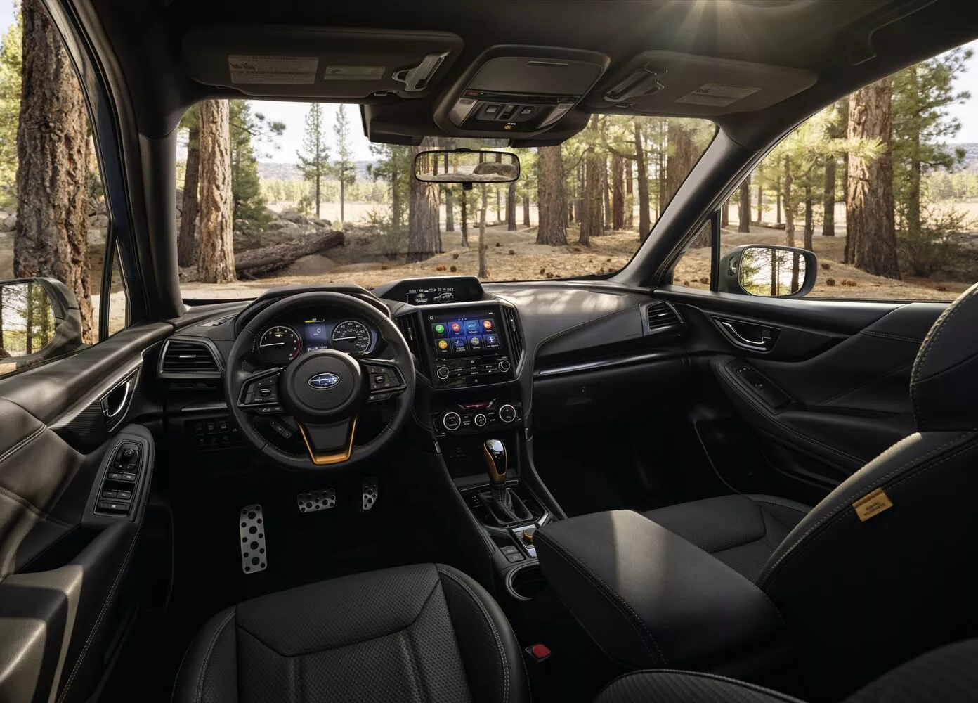Фото салона спереди Subaru Forester  V Рестайлинг 2021 -  2024 
                                            