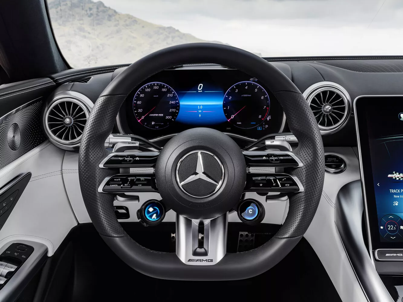 Фото рулевого колеса Mercedes-Benz SL-Класс AMG SL 43 IV (R232) 2021 -  2024 
                                            
