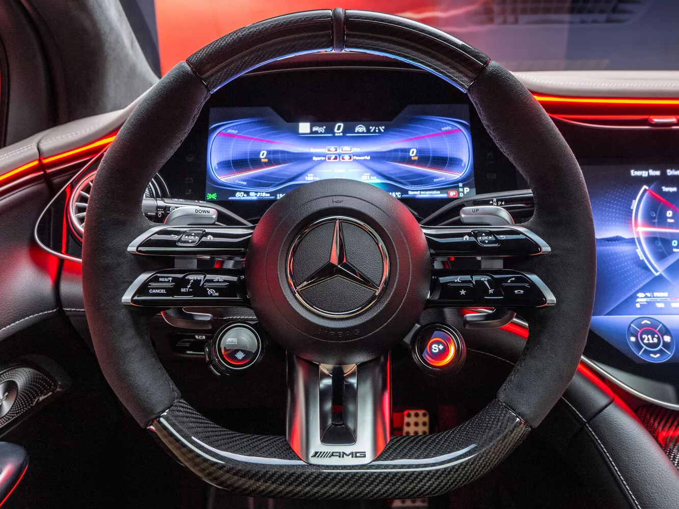 Фото рулевого колеса Mercedes-Benz EQE SUV AMG   2022 -  2024 
                                            