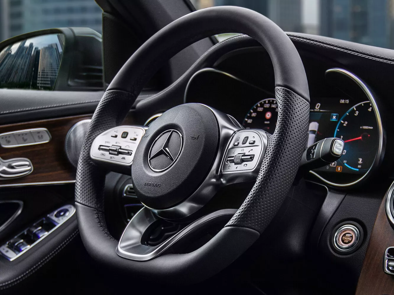 Фото рулевого колеса Mercedes-Benz GLC L I (X253) Рестайлинг 2019 -  2024 
                                            