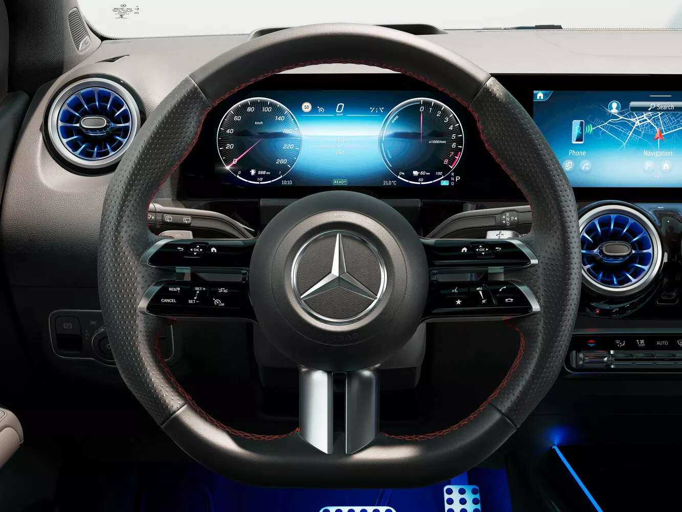 Фото рулевого колеса Mercedes-Benz B-Класс  III (W247) Рестайлинг 2022 -  2024 
                                            