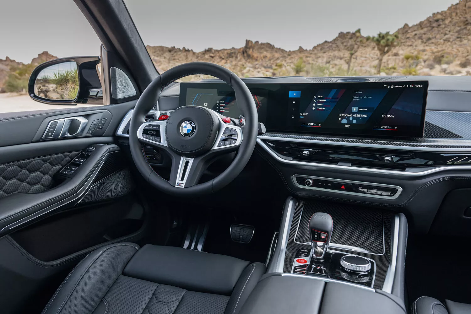 Фото салона спереди BMW X5 M  III (F95) Рестайлинг 2023 -  2024 
                                            